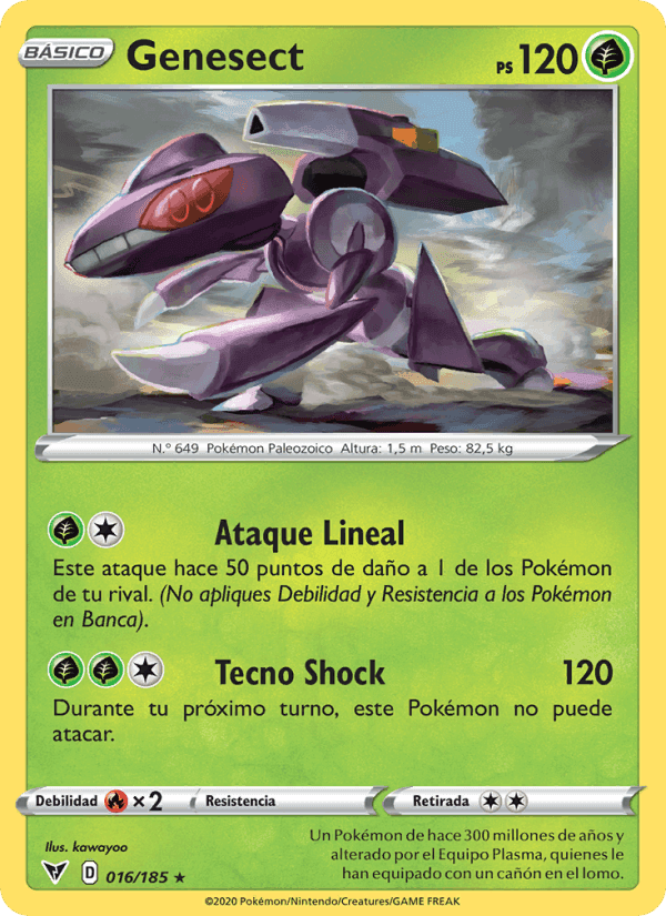 Genesect, carta 16 de Voltaje Vívido