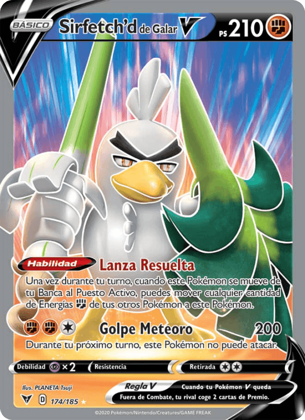 Sirfetch'd de Galar V, card 174 from Voltaje Vívido