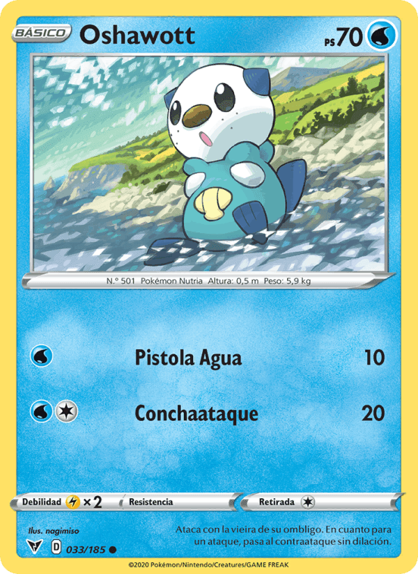 Oshawott, carte 33 de Voltaje Vívido