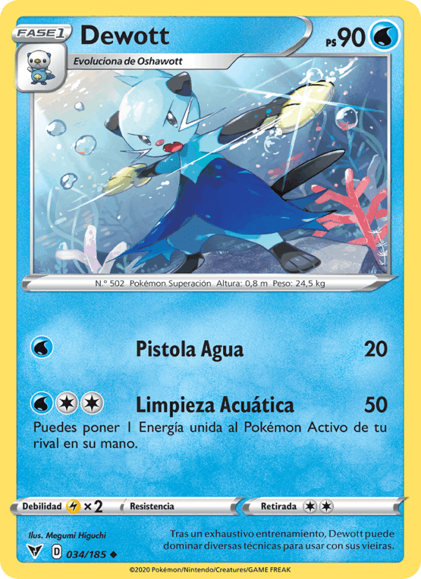 Dewott, carta 34 de Voltaje Vívido