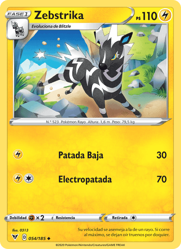 Zebstrika, carta 54 de Voltaje Vívido