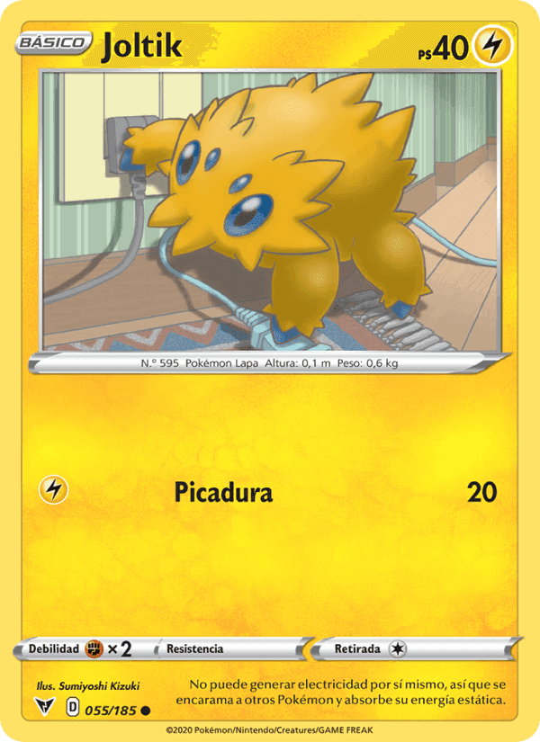 Joltik, carta 55 de Voltaje Vívido