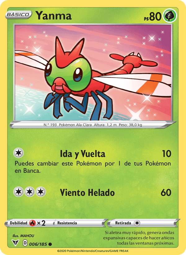 Yanma, carta 6 de Voltaje Vívido