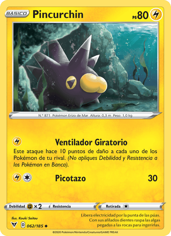 Pincurchin, carta 62 de Voltaje Vívido