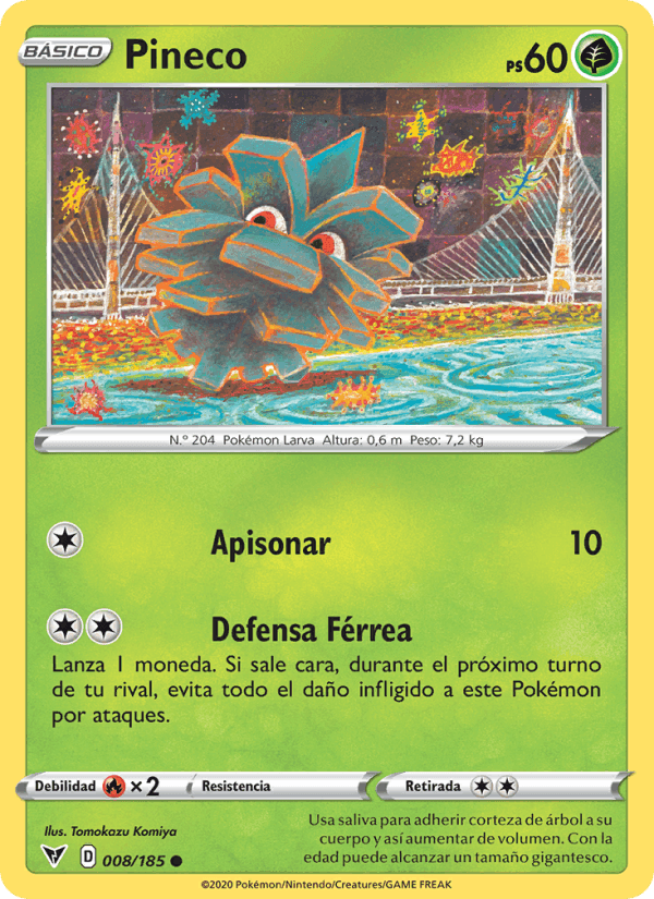 Pineco, carte 8 de Voltaje Vívido