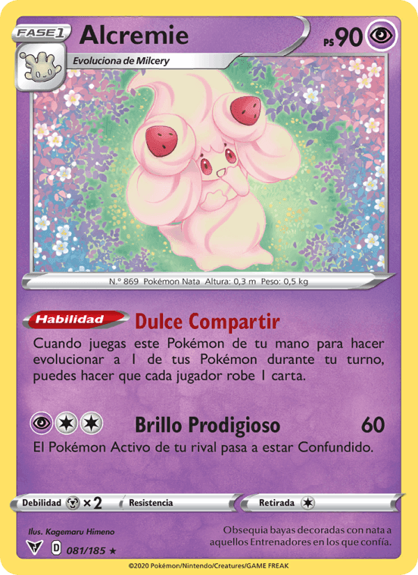 Alcremie, card 81 from Voltaje Vívido