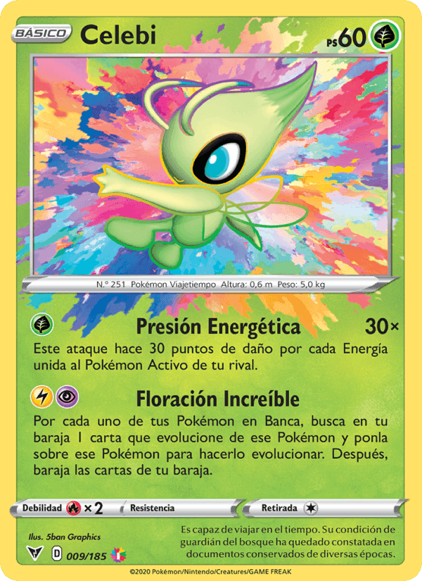 Celebi, carta 9 de Voltaje Vívido