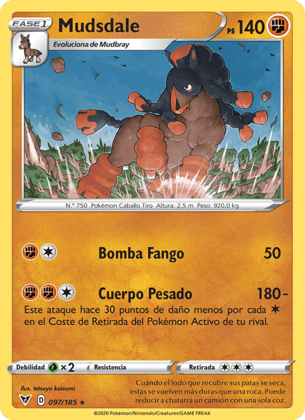 Mudsdale, carta 97 de Voltaje Vívido