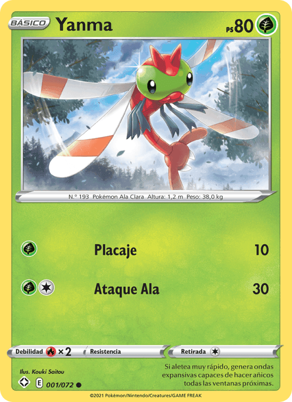 Yanma, card 1 from Destinos Brillantes
