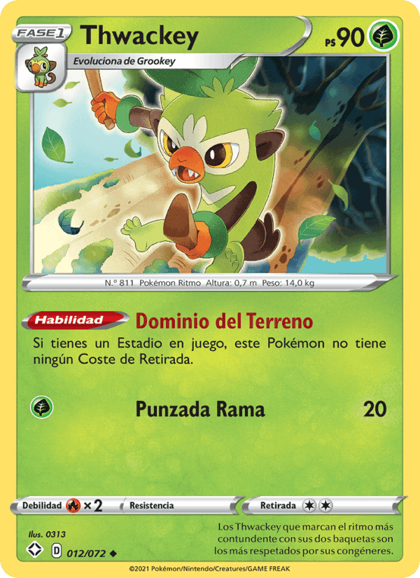 Thwackey, card 12 from Destinos Brillantes