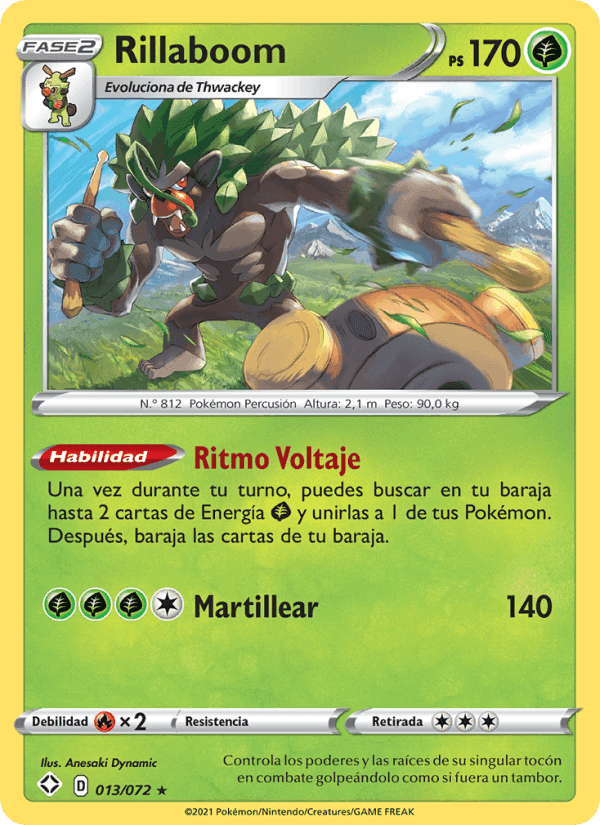 Rillaboom, carte 13 de Destinos Brillantes
