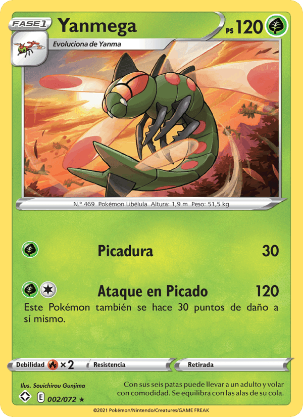 Yanmega, carta 2 de Destinos Brillantes