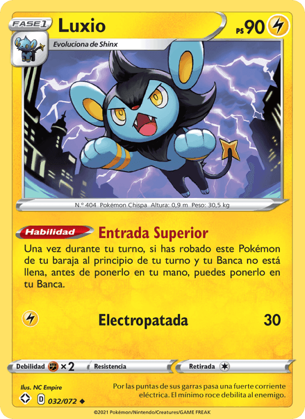 Luxio, carte 32 de Destinos Brillantes