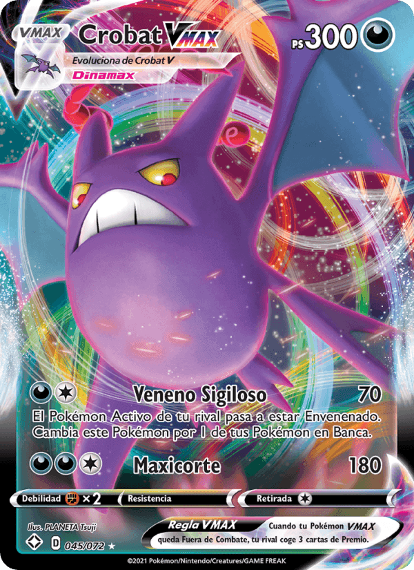 Crobat VMAX, carta 45 de Destinos Brillantes