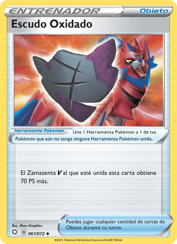 Escudo Oxidado, card 61 from Destinos Brillantes