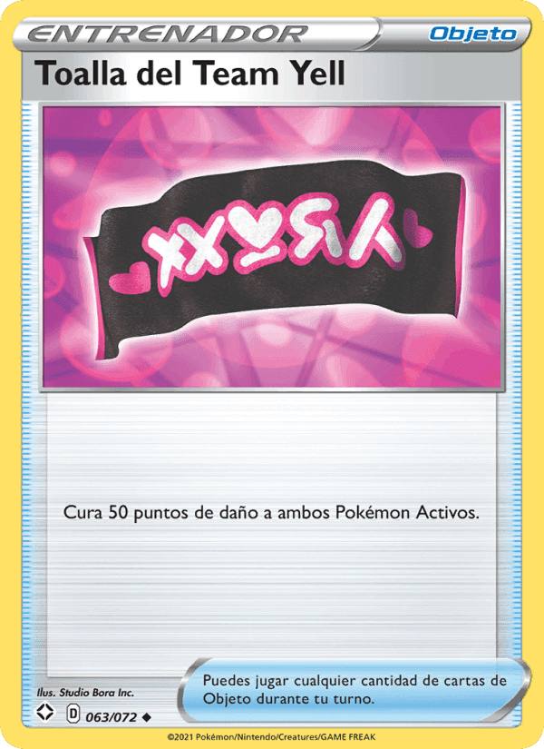 Toalla del Team Yell, carta 63 de Destinos Brillantes