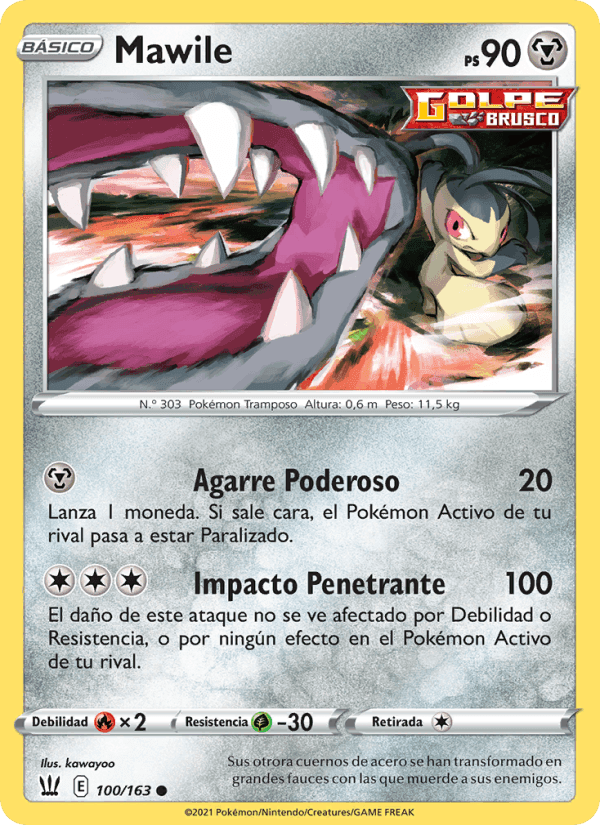 Mawile, card 100 from Estilos de Combate