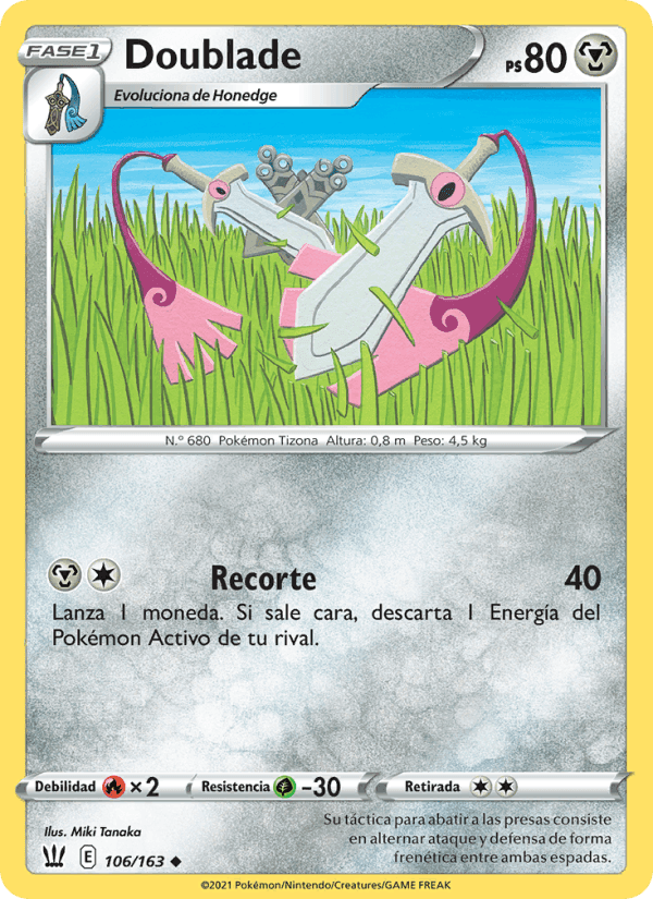 Doublade, carta 106 de Estilos de Combate