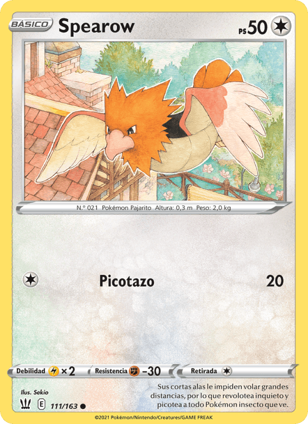 Spearow, carta 111 de Estilos de Combate