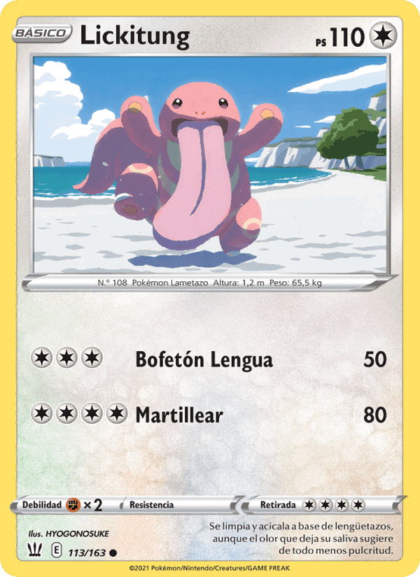 Lickitung, carta 113 de Estilos de Combate