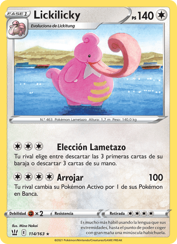 Lickilicky, card 114 from Estilos de Combate