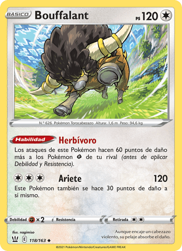 Bouffalant, carta 118 de Estilos de Combate