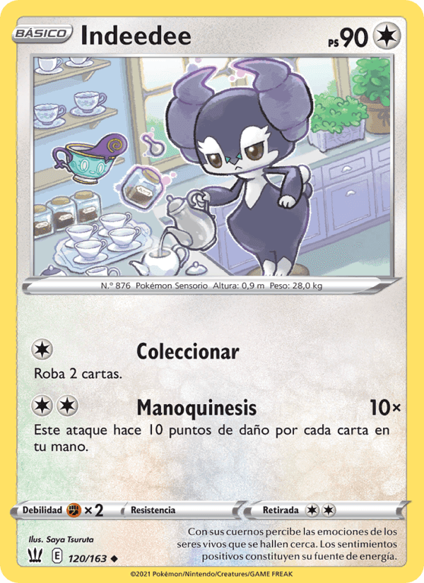 Indeedee, card 120 from Estilos de Combate