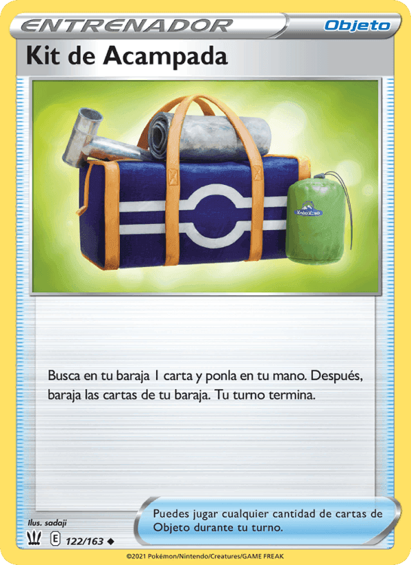 Kit de Acampada, carta 122 de Estilos de Combate