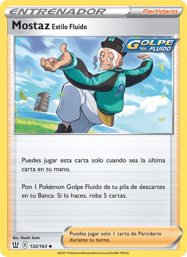 Mostaz Estilo Fluido, carta 132 de Estilos de Combate