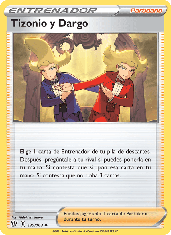 Tizonio y Dargo, card 135 from Estilos de Combate