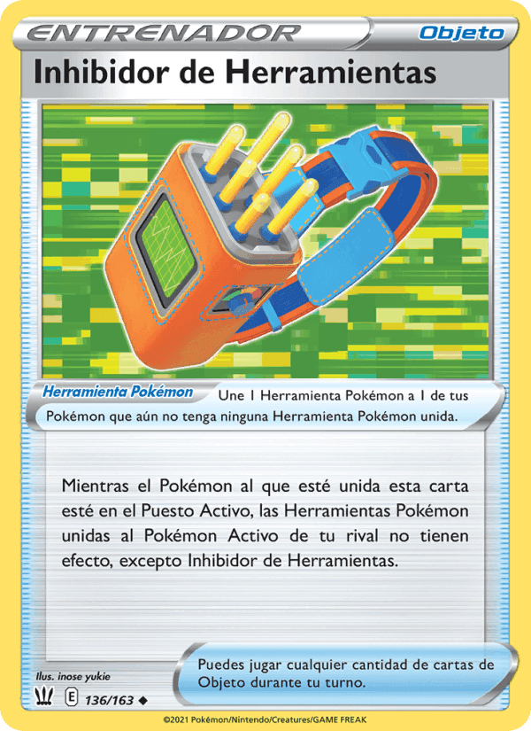 Inhibidor de Herramientas, card 136 from Estilos de Combate