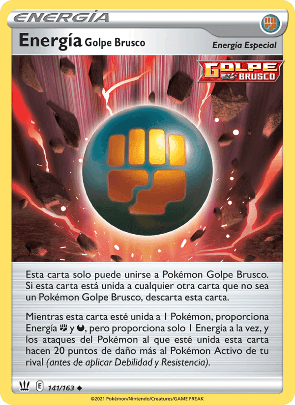 Energía Golpe Brusco, card 141 from Estilos de Combate