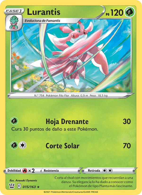 Lurantis, carte 15 de Estilos de Combate