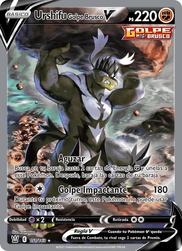 Urshifu Golpe Brusco V, carta 151 de Estilos de Combate