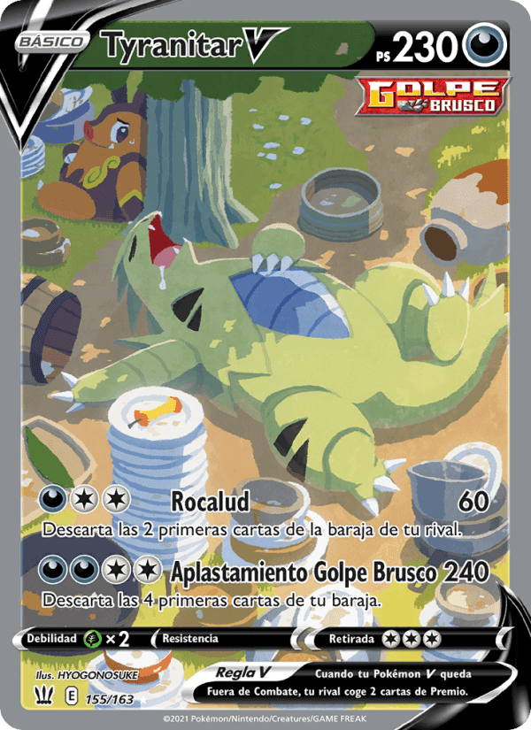 Tyranitar V, carte 155 de Estilos de Combate