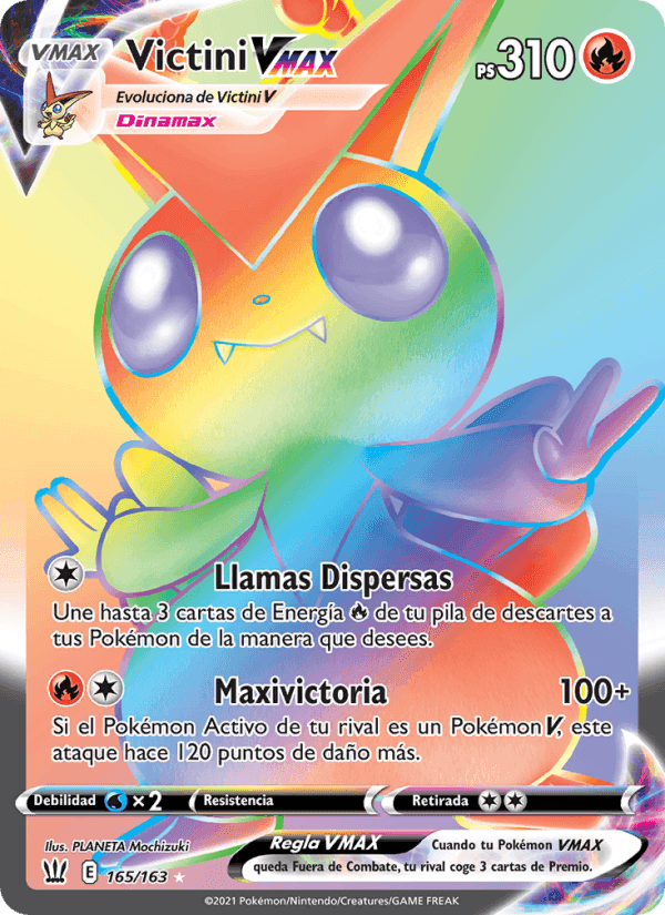 Victini VMAX, carta 165 de Estilos de Combate