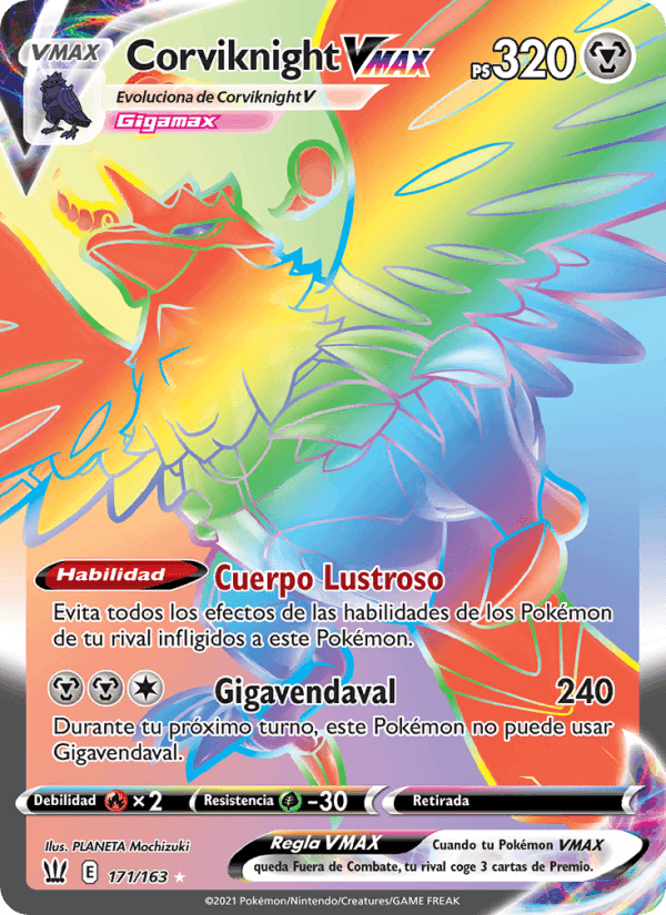 Corviknight VMAX, carta 171 de Estilos de Combate