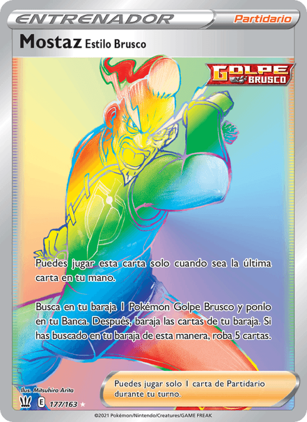 Mostaz Estilo Brusco, card 177 from Estilos de Combate