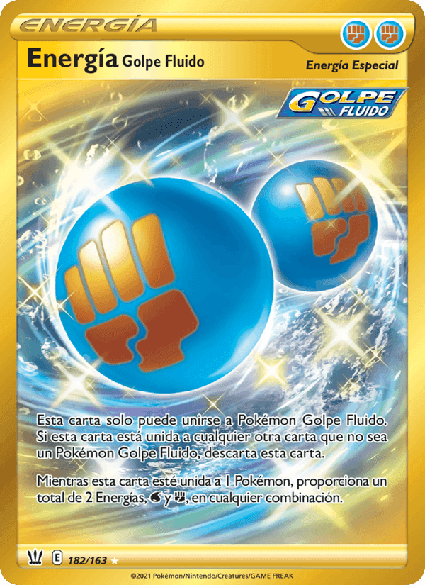 Energía Golpe Fluido, card 182 from Estilos de Combate