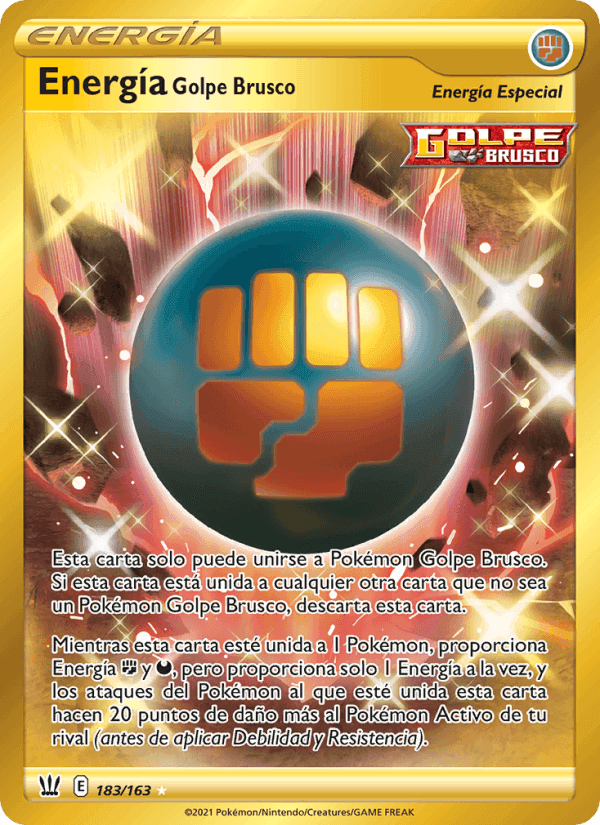 Energía Golpe Brusco, card 183 from Estilos de Combate