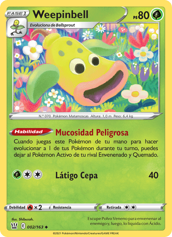 Weepinbell, card 2 from Estilos de Combate
