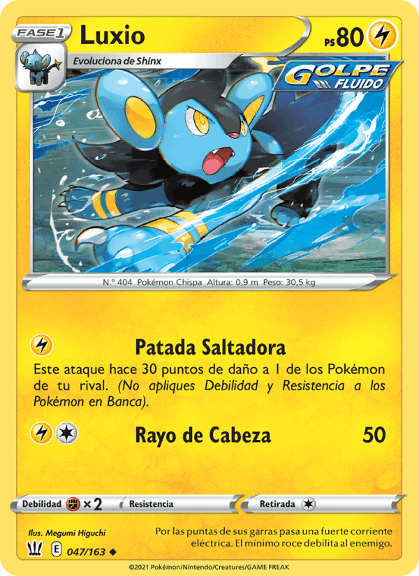 Luxio, card 47 from Estilos de Combate