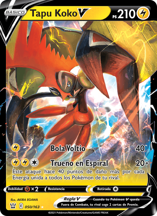 Tapu Koko V, carta 50 de Estilos de Combate