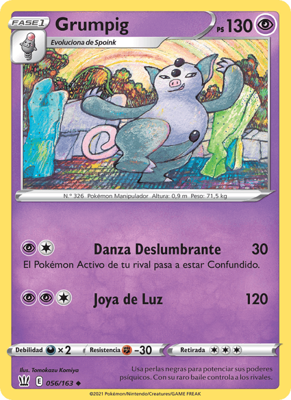Grumpig, card 56 from Estilos de Combate