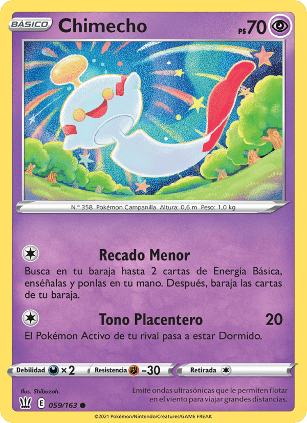 Chimecho, carta 59 di Estilos de Combate