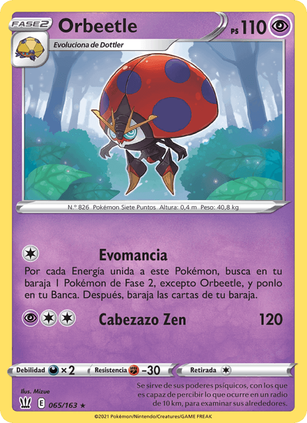 Orbeetle, carta 65 de Estilos de Combate