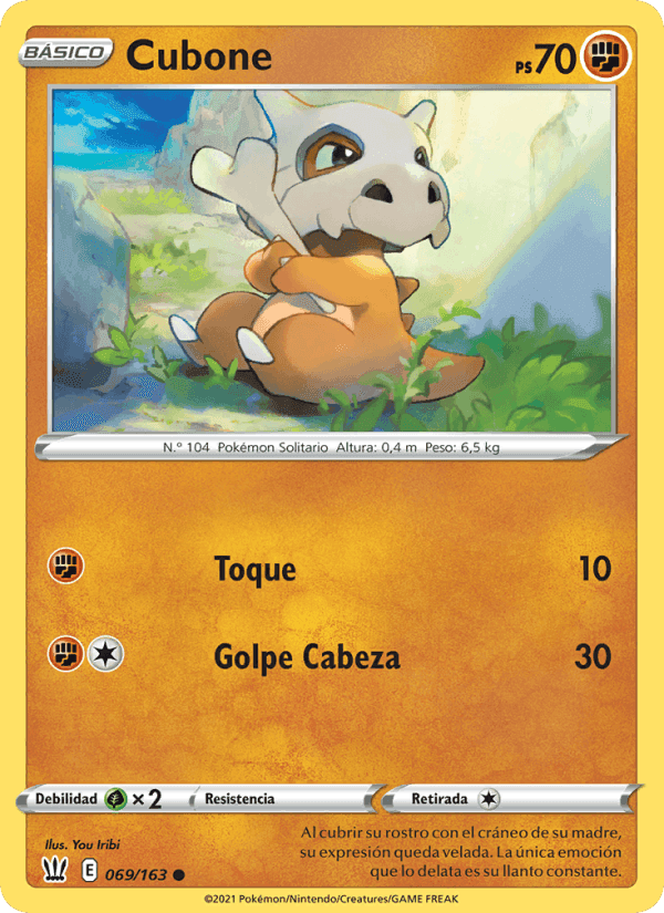 Cubone, carta 69 de Estilos de Combate