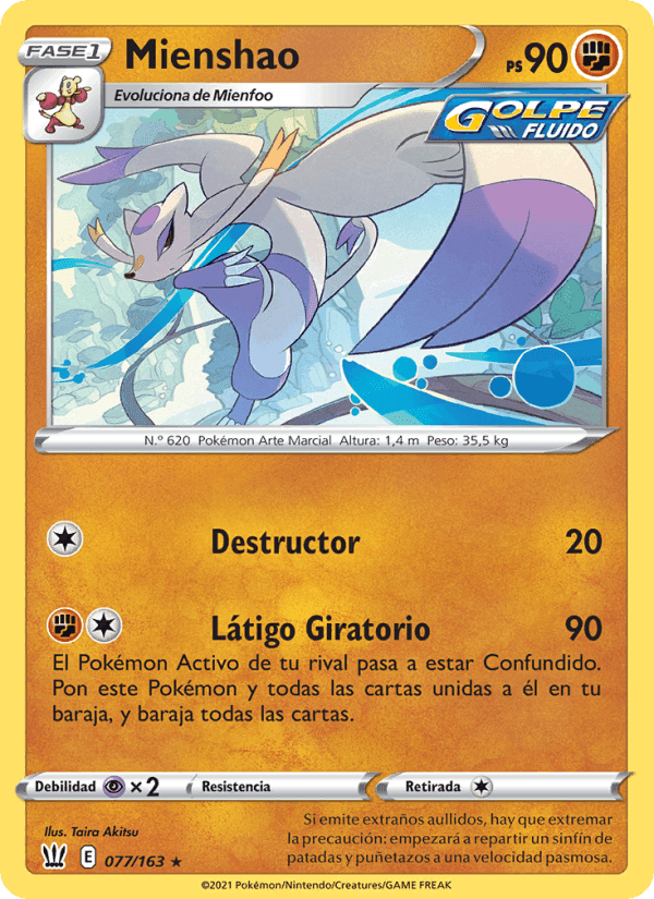 Mienshao, carta 77 de Estilos de Combate