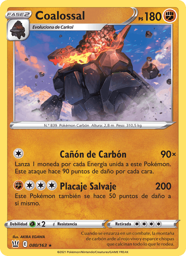 Coalossal, carta 80 de Estilos de Combate