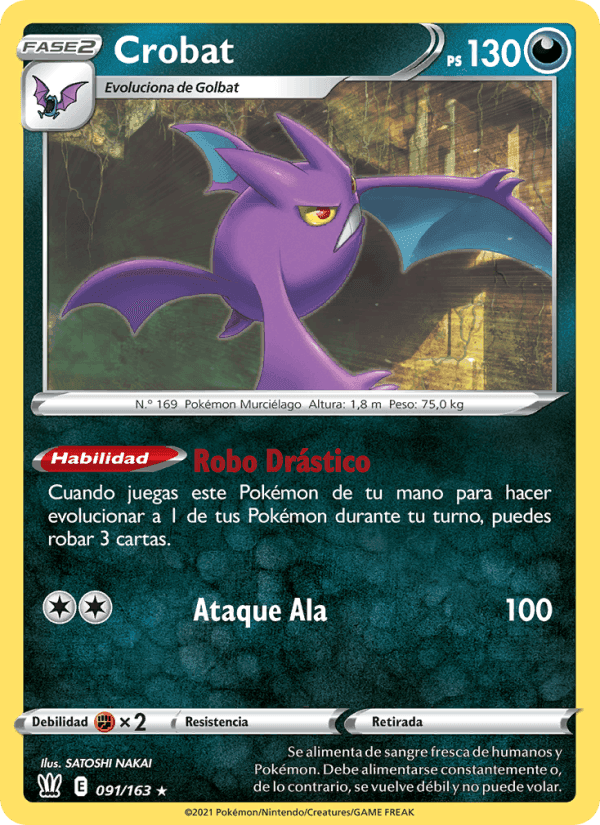 Crobat, carte 91 de Estilos de Combate